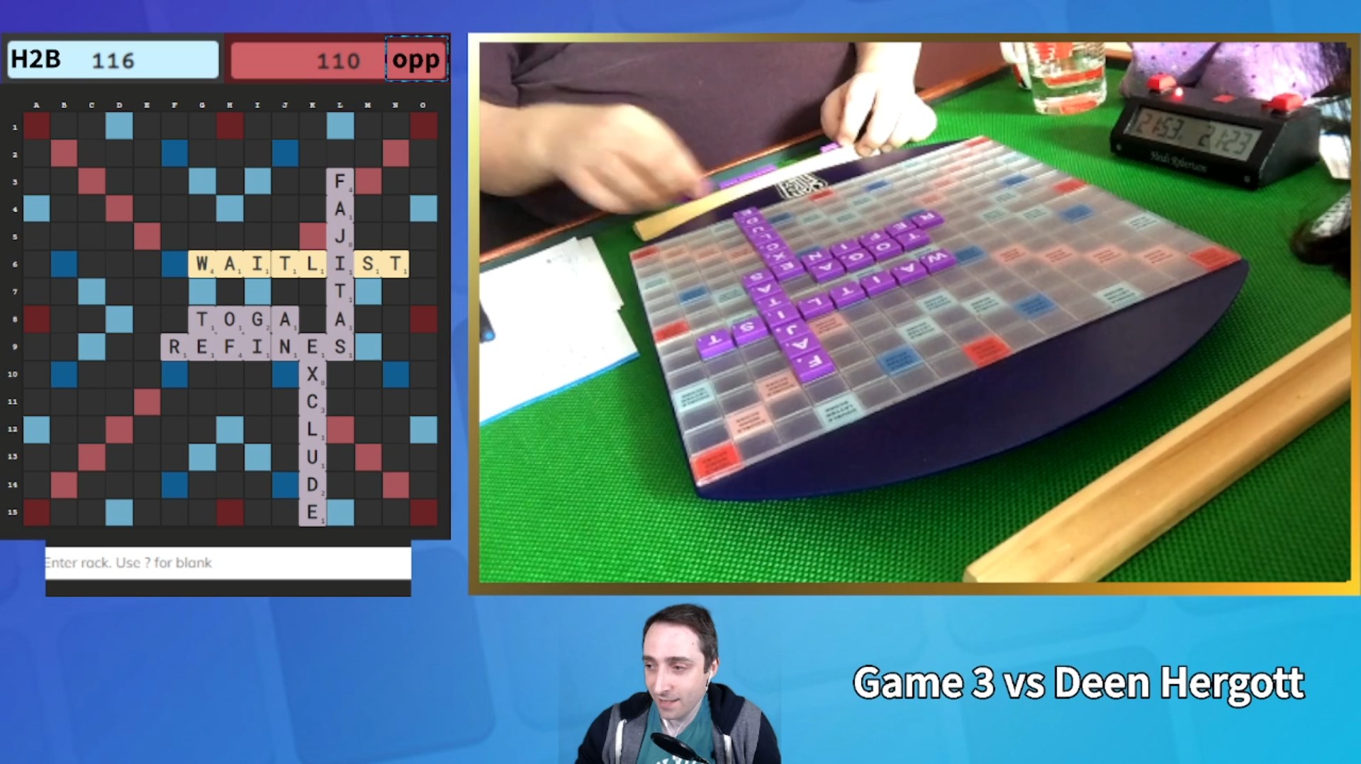 Ottawa Scrabble Club's Hybrid Tournament